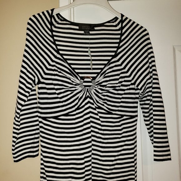 Michelle Antonelli Tops - Michelle Antonelli Black|White Top
